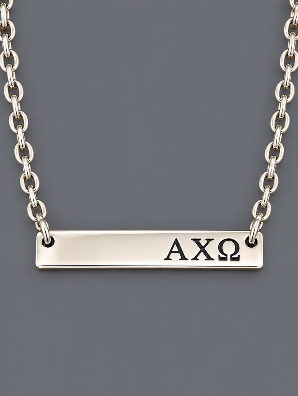 Alpha Chi Omega Sorority Bar Necklace